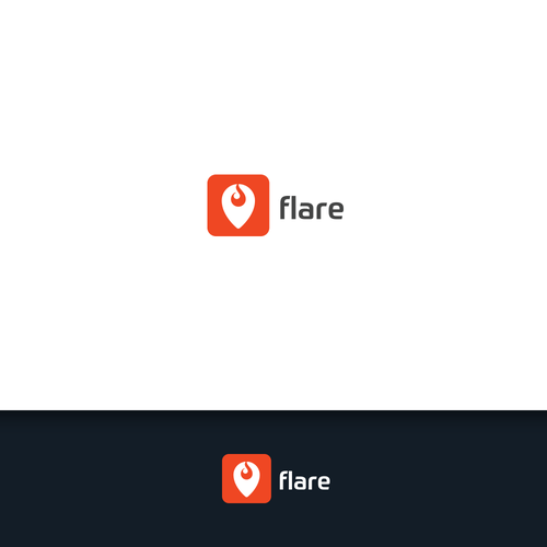 Flare Logo - Redesign a map pin to a simple, recognizable logo for Flare. Logo