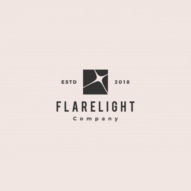 Flare Logo - Flare light logo hipster vintage retro vector Vector | Premium Download