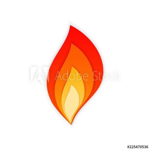 Flare Logo - Stylized flare flames vector illustration. Hot blaze bonfire with ...