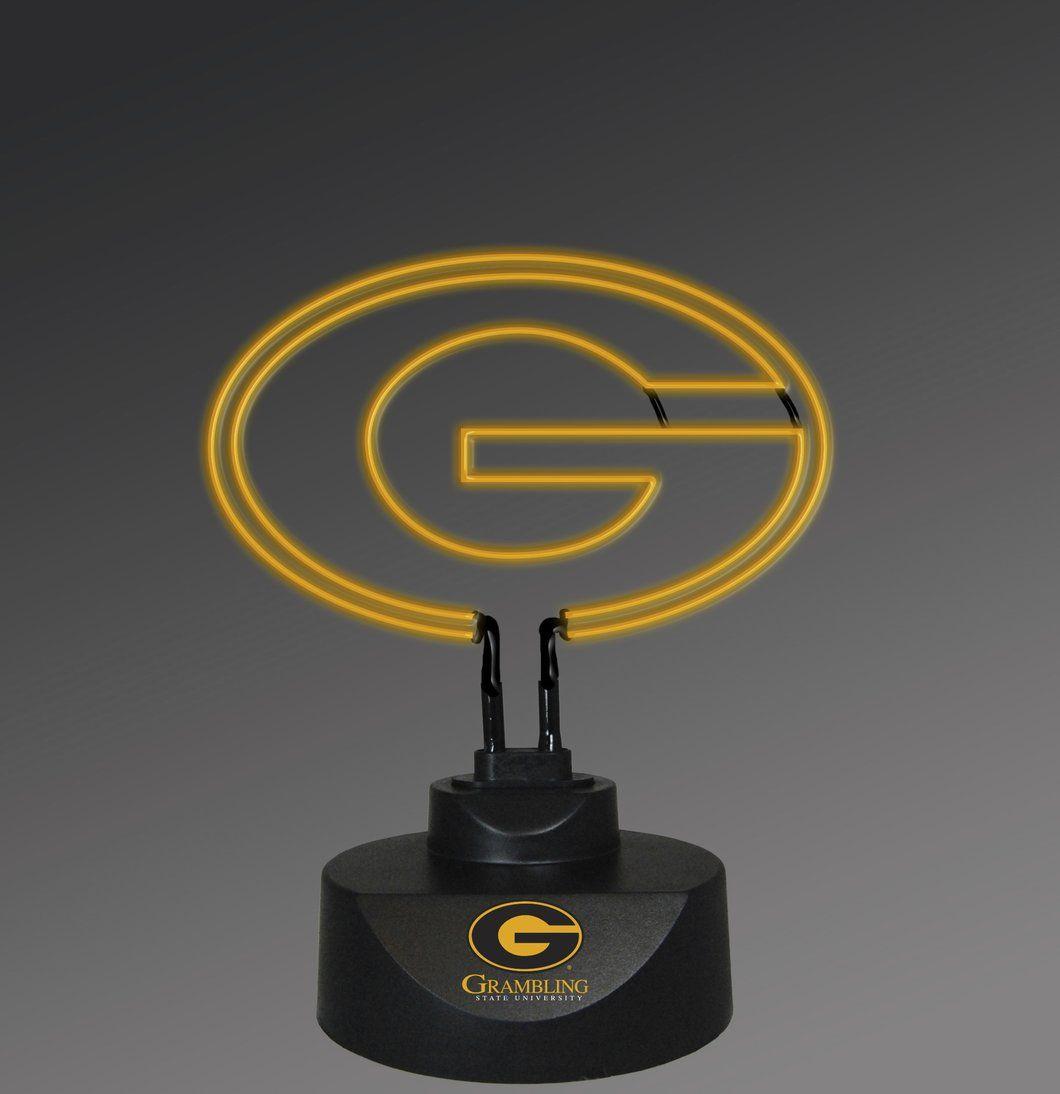 Grambling Logo - Grambling State Tigers Neon Logo Desk Lamp