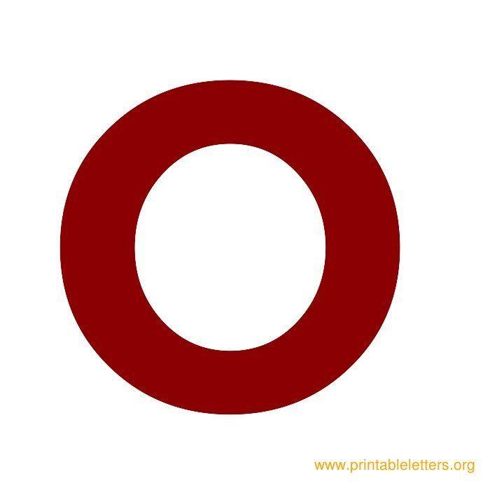 Big Red O Logo - Printable Bold Letters. Printable Alphabet Letters