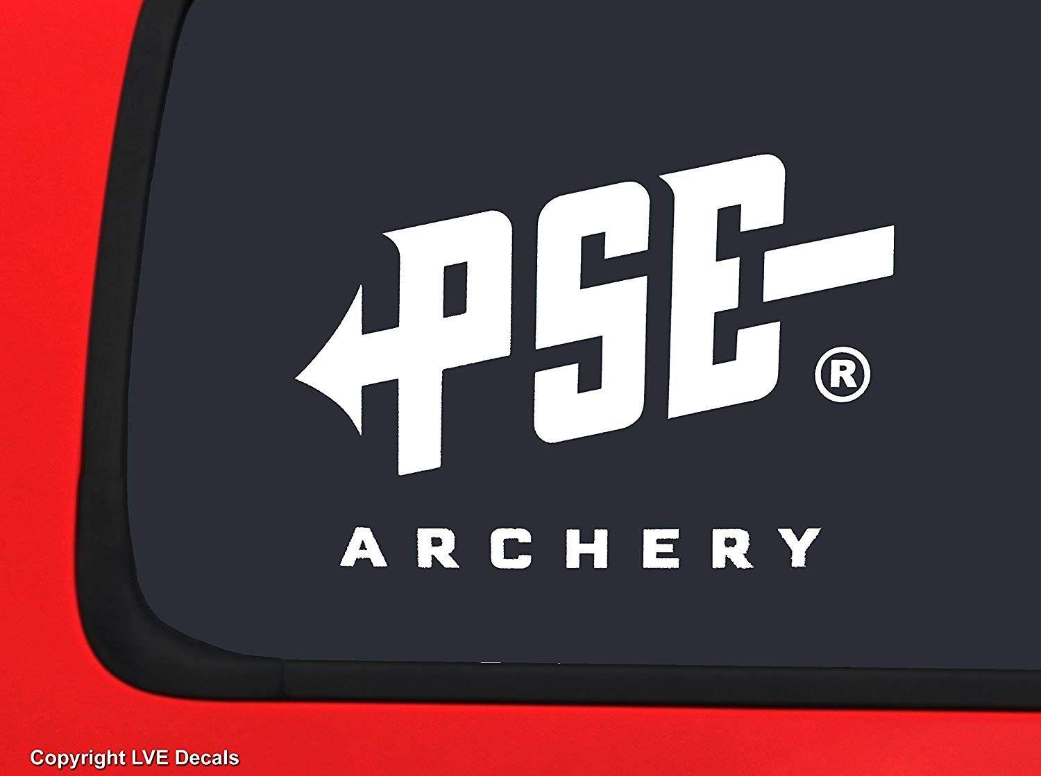 PSE Logo - PSE Archery Logo White Bowhunting window decal sticker