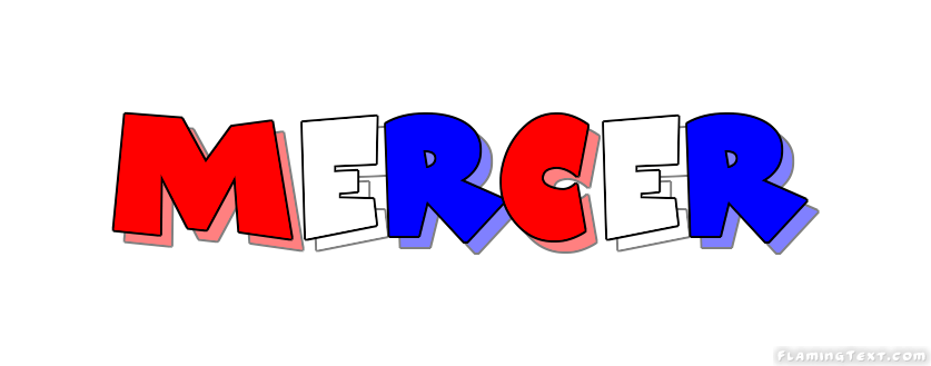 Mercer Logo - United States of America Logo | Free Logo Design Tool from Flaming Text