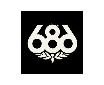 686 Logo - SQUARE LOGO 5'' BY 686, Square Logo 5'', Stickers