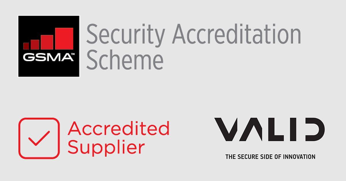 GSMA Logo - Valid has been Accredited by GSMA for Subscription Management - Valid