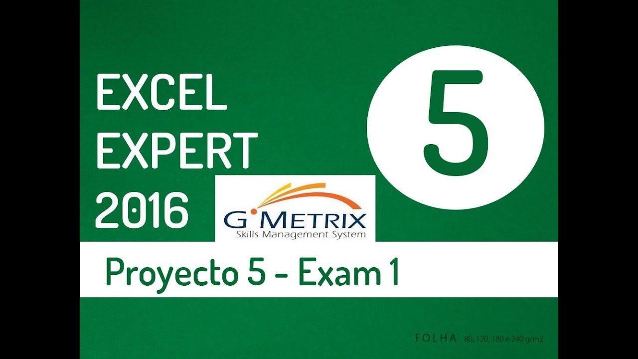 GMetrix Logo - GMetrix Excel Expert 2016 Exam 1 Proyecto 5