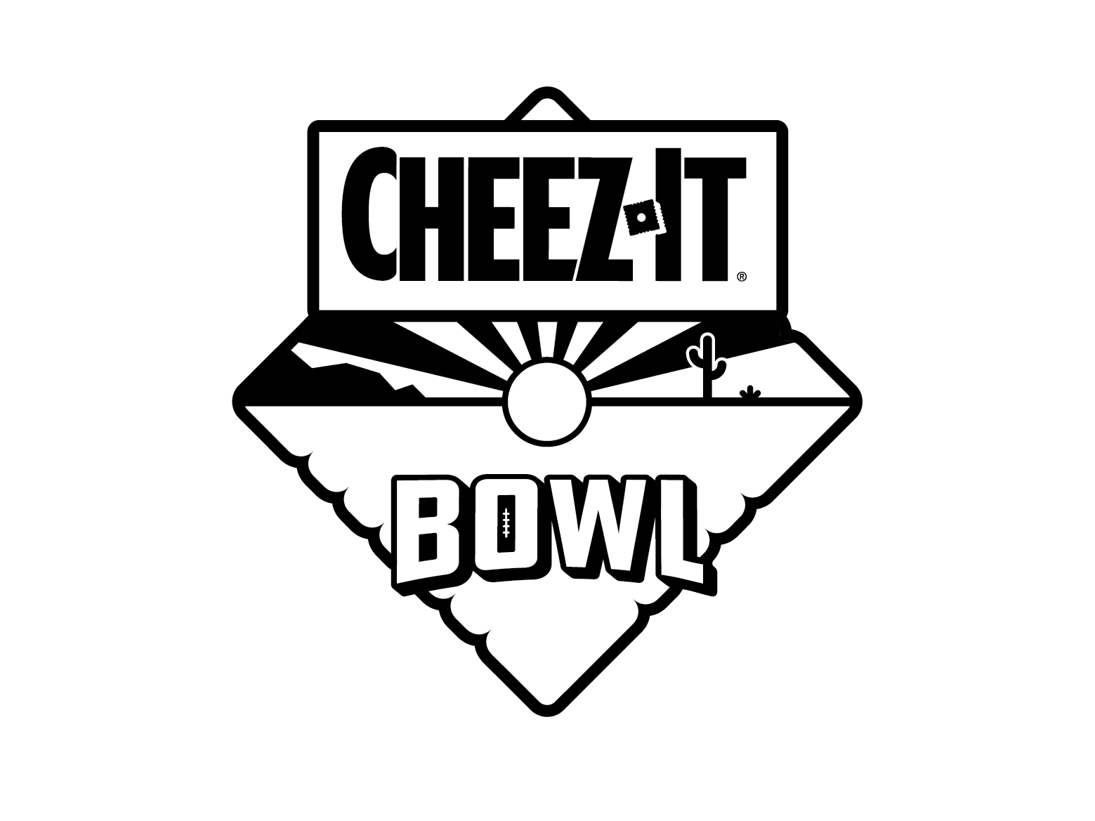 Cheez-It Logo - Cheez-It Bowl B&W Logo by Kenneth Gragson on Dribbble