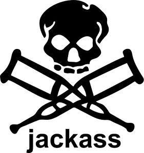 Jackass Logo - Details about Jackass Vinyl Car Window Laptop Decal Sticker