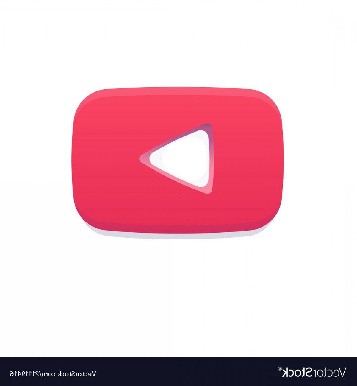 Notification Logo - Red Play Flat Logo Youtube Notification Icon Like Vector