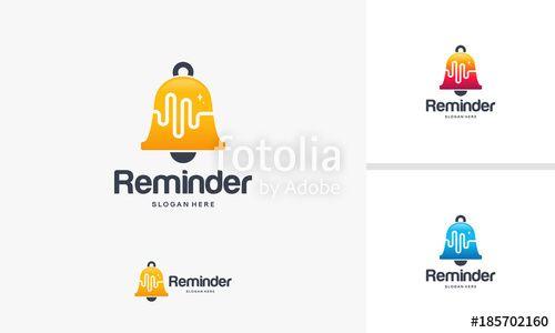 Notification Logo - Reminder logo designs concept, Notification logo designs template