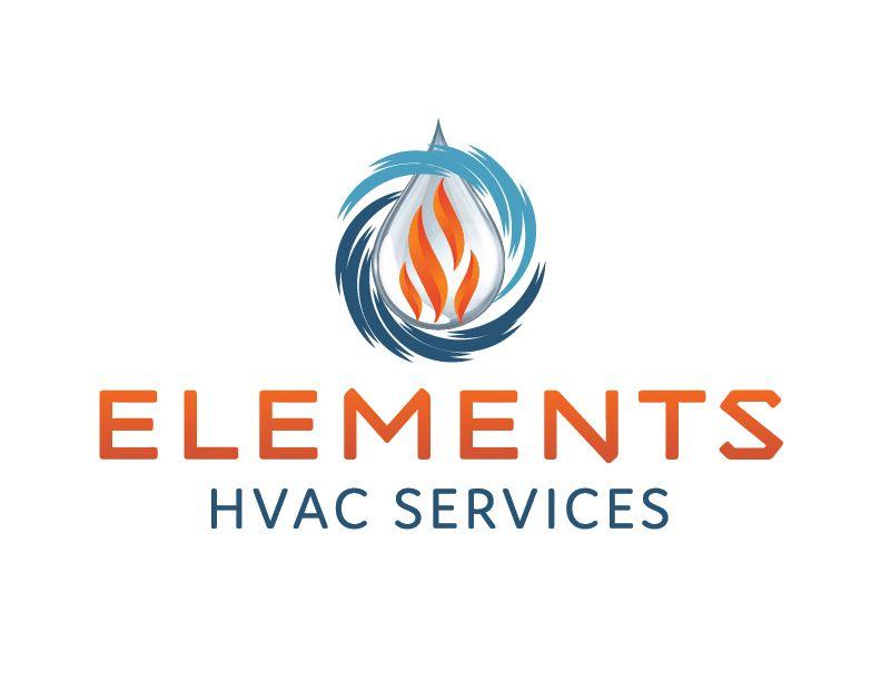 Fenwick Logo - Elements HVAC Services. Logo Design. Fenwick Island, DE