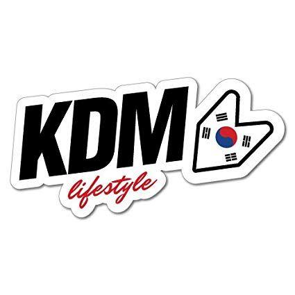 KDM Logo - Amazon.com: KDM Lifestyle Car Sticker for Korean Kia Hyundai Decal ...