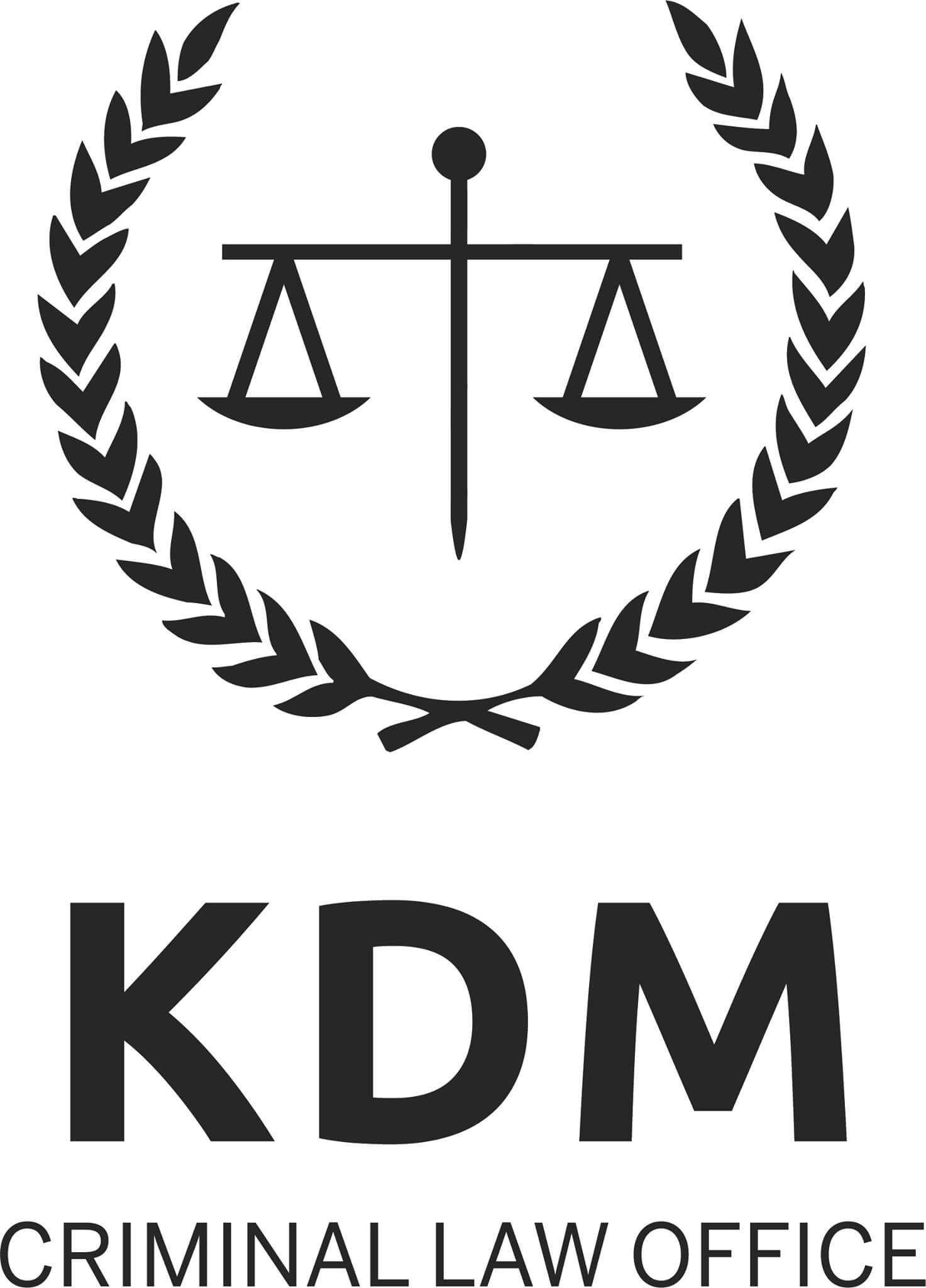 KDM Logo - KDM CRIMINAL LAW OFFICE LOGO 2018 Criminal Lawyers