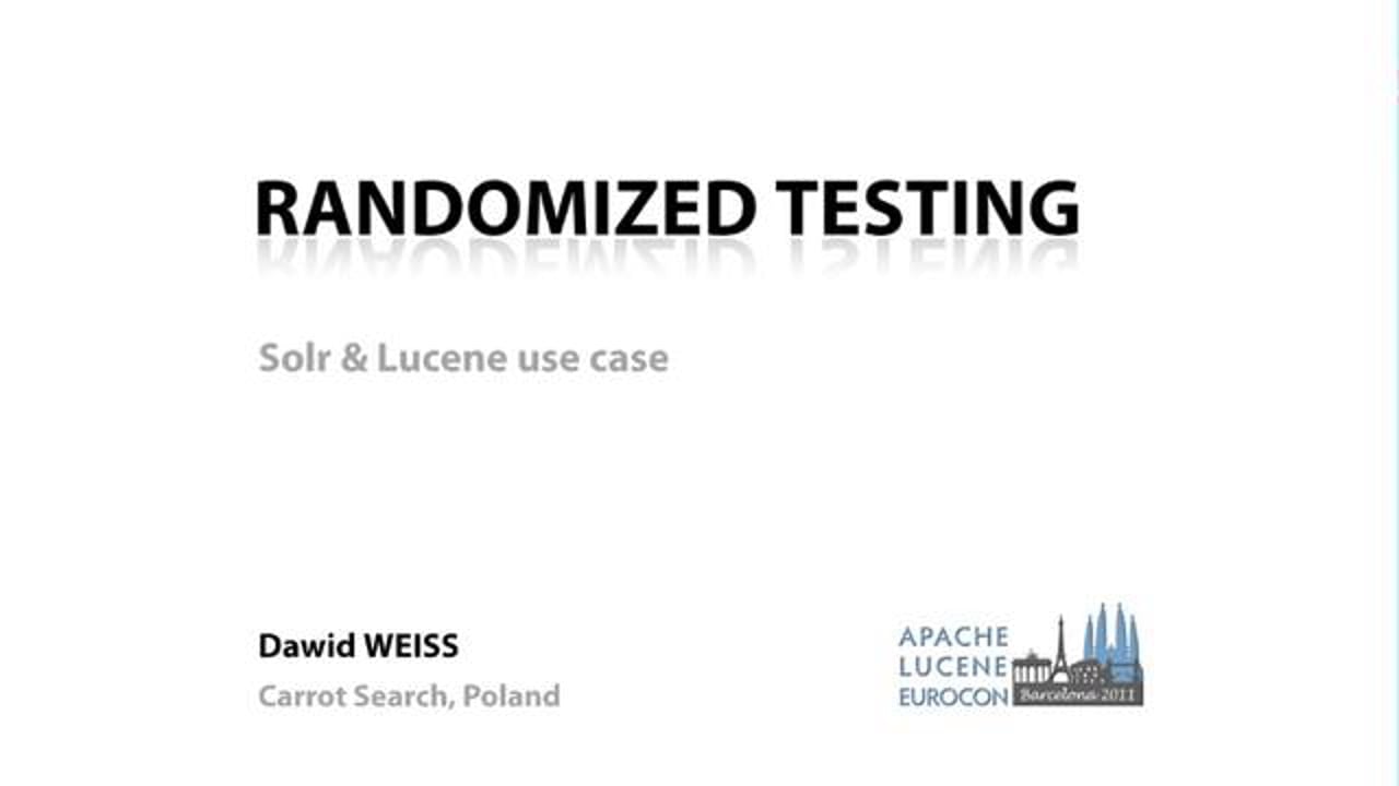 Lucene Logo - Randomized Continuous Testing: Solr & Lucene Use Case, Dawid Weiss, Carrot  Search s.c, Eurocon 2011