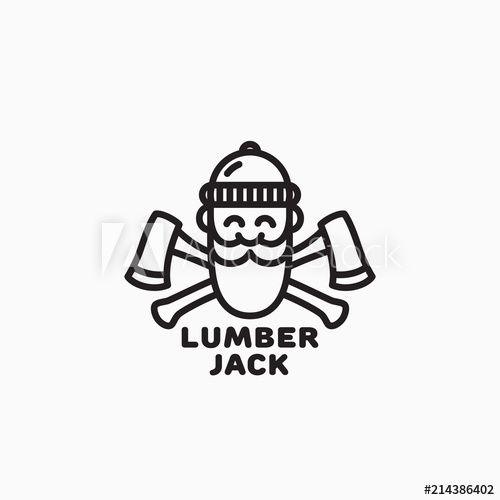 Lumberjack Logo - Lumberjack logo this stock vector and explore similar vectors