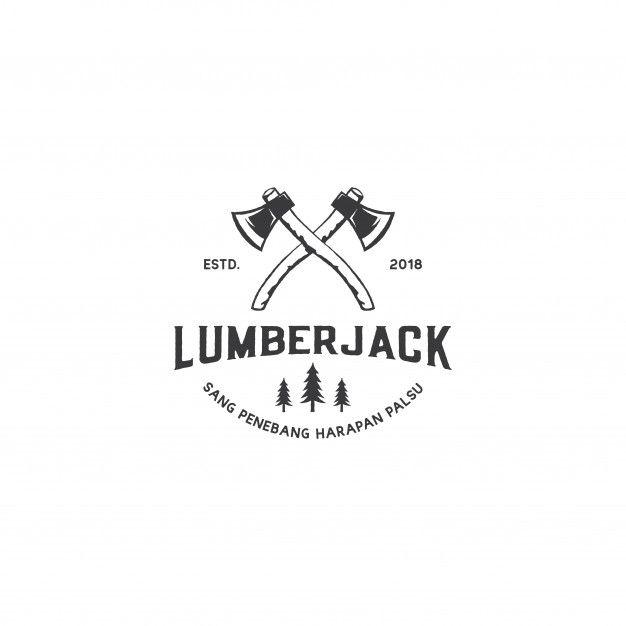 Lumberjack Logo - Vintage axe logo for lumberjack or woodwork logo design Vector