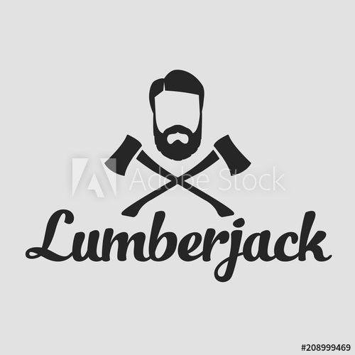 Lumberjack Logo - Lumberjack logo set. Union of lumberjack, woodcutter, woodsman ...