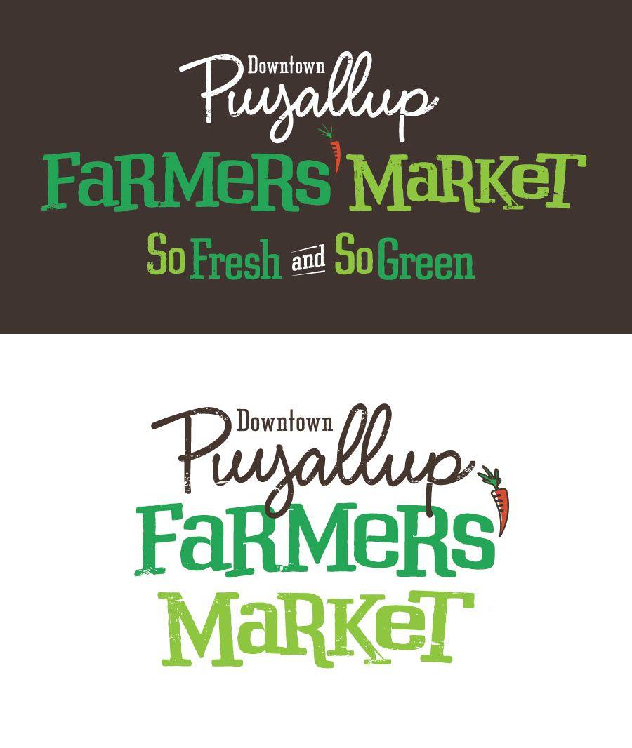 Farmrs Logo - Puyallup Farmers Market. BrandCraft Media Tri Cities, WA