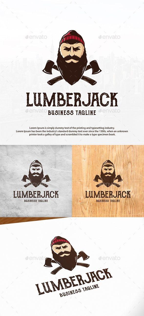 Lumberjack Logo - Beard Lumberjack Logo Template
