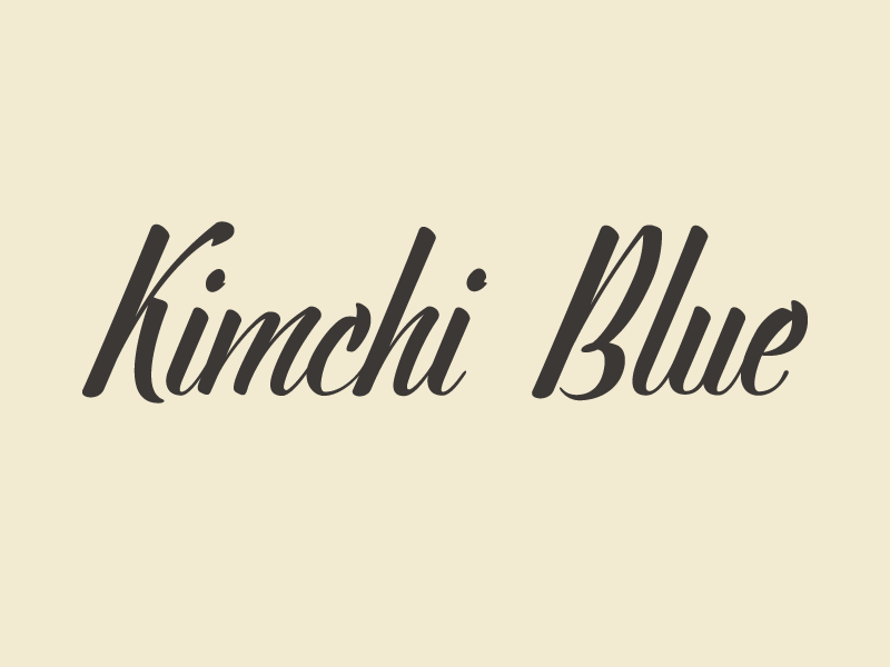 Kimchi Logo - Kimchi Blue Logo Type by dan gneiding on Dribbble