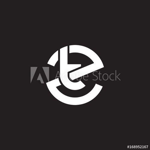 TZ Logo - Initial lowercase letter logo zt, tz, t inside z, monogram rounded ...