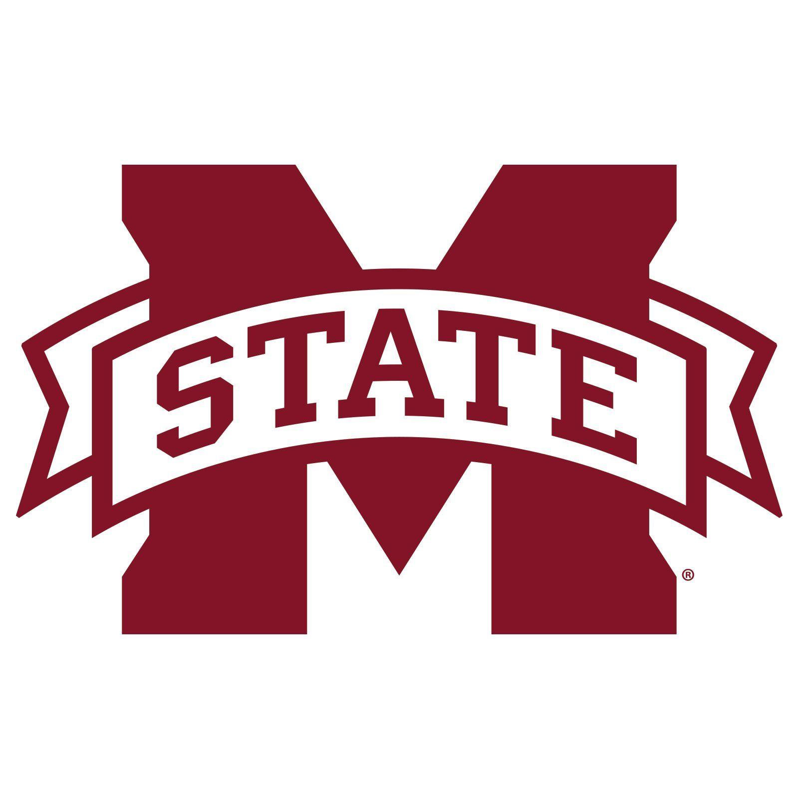 Mississippi Logo - Mississippi State University Bulldogs M-State Logo Short Sleeve T Shirt -  White