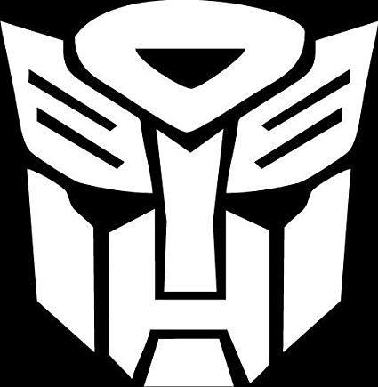Optimus Logo - Optimus Prime Autobot Logo 6x5 Transformer White Vinyl