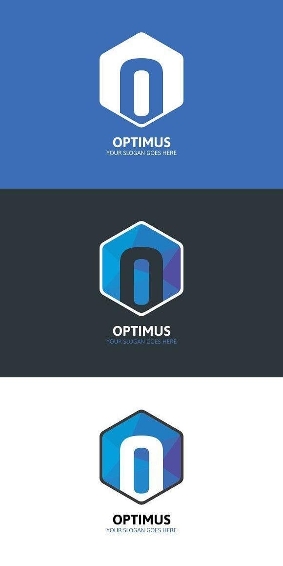Optimus Logo - Hexagon Optimus Logo O. Mosaic Design. Letter logo, Logos