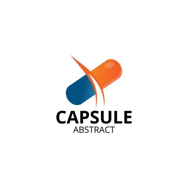 Capsule Logo - Simple capsule logo and icon template Template for Free Download