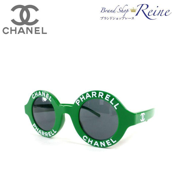 Capsule Logo - Chanel (CHANEL PHARRELL) Farrell Williams capsule collection round logo  sunglasses A71314 green attributive quality