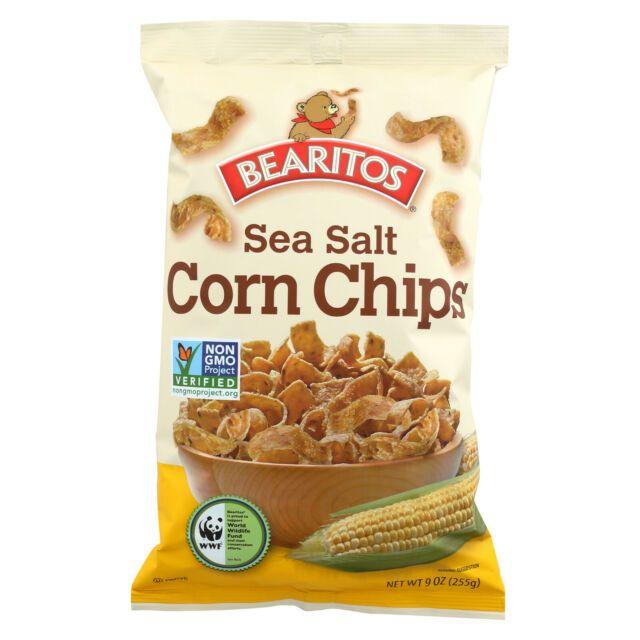 Bearitos Logo - Bearitos Corn Chip - Sea Salt - Case of 12 - 9 oz