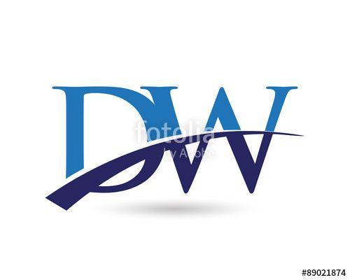 DW Logo - DW Logo Letter Swoosh