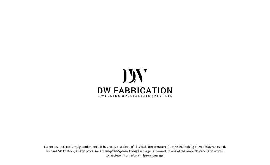 DW Logo - Entry #61 by saifydzynerpro for Design a Logo for DW Fabrication ...