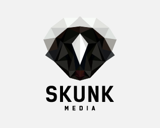 Skunk Logo - skunk media Designed by eightyLOGOS | BrandCrowd