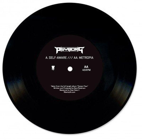 Psyborg Logo - Psyborg - Self-Aware / Metropia (Vinyl, 7