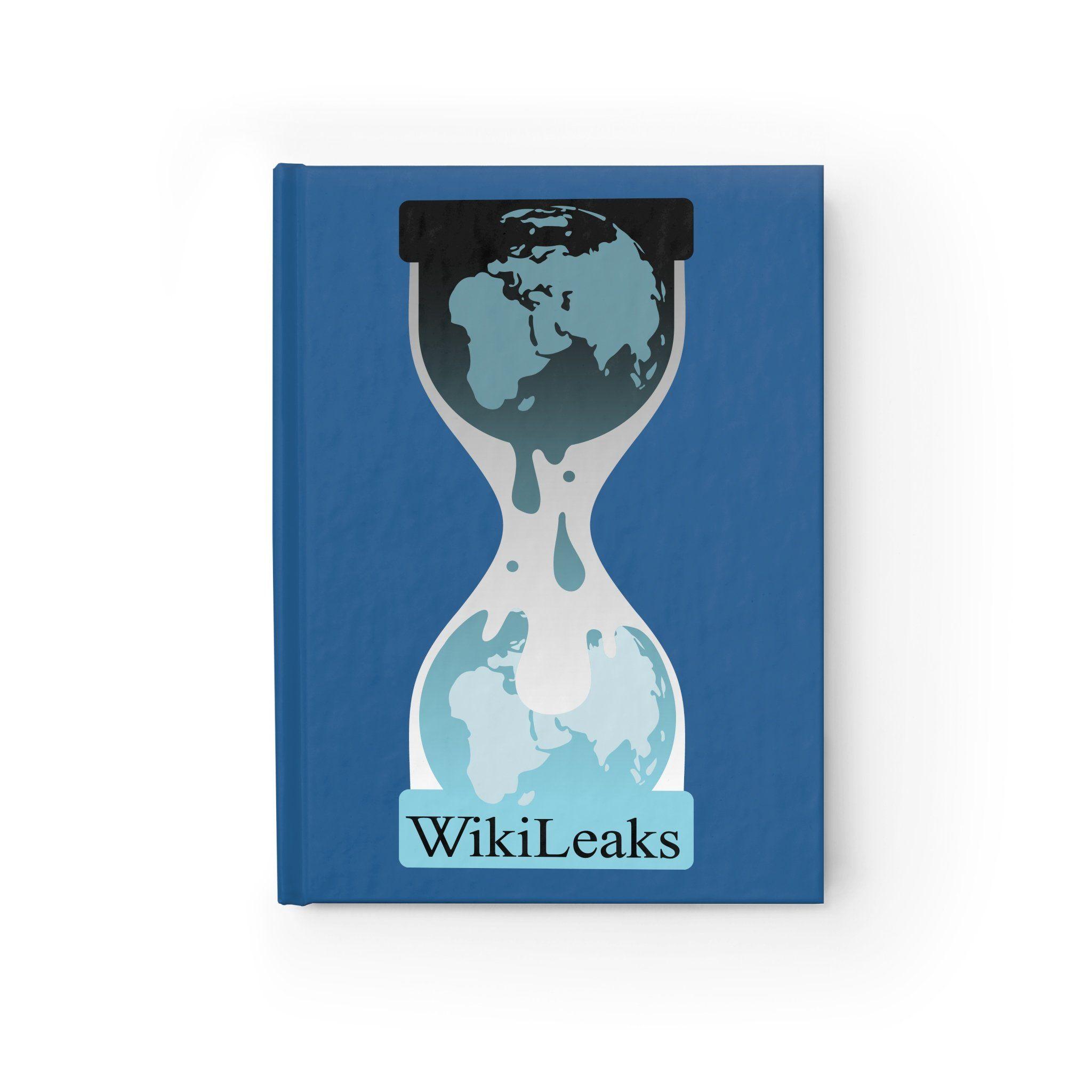 WikiLeaks Logo - WikiLeaks Logo - Lined Journal – WikiLeaks Shop