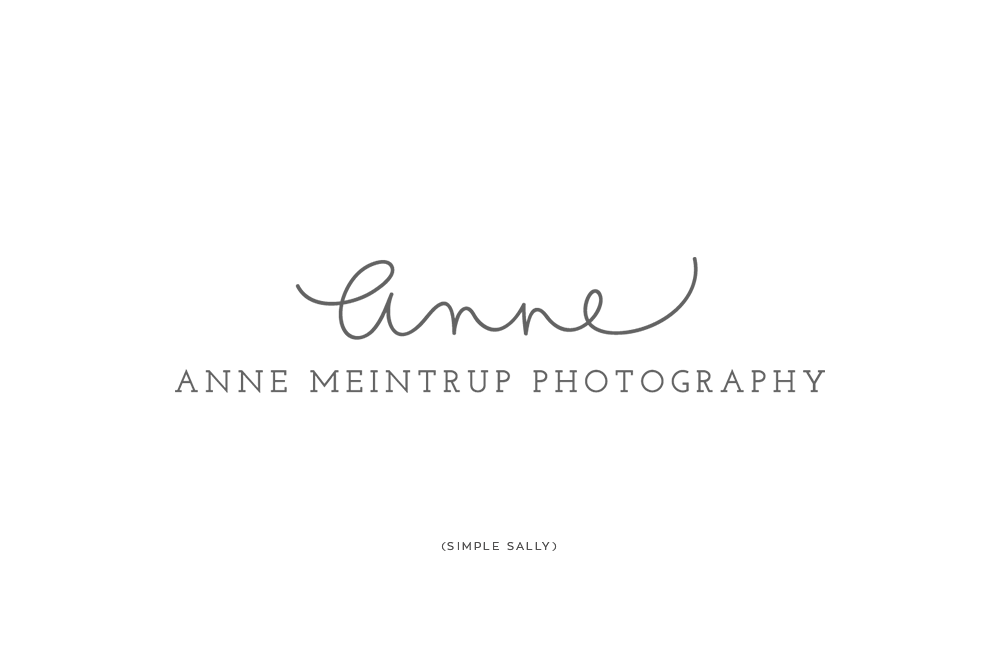 Name Logo - Handlettered name logo design. Anne Meintrup Simple Sally