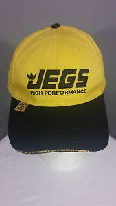 JEGS Logo - Details about NHRA Drag Racing JEGS HIGH PERFORMANCE Embroidered Logo Two  Tone Cap Hat