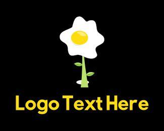 Yolk Logo - Egg Plant Logo