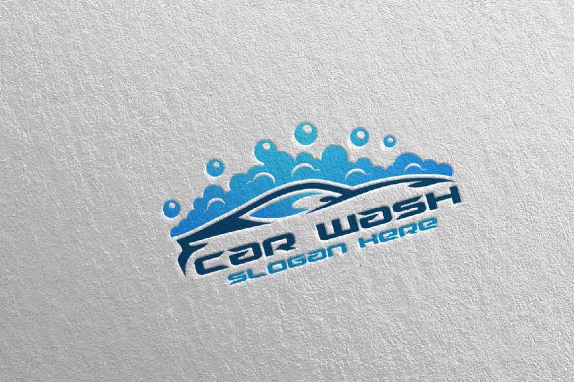 Wash Logo - Car Wash Logo, Cleaning Car, Washing and Service Logo 17