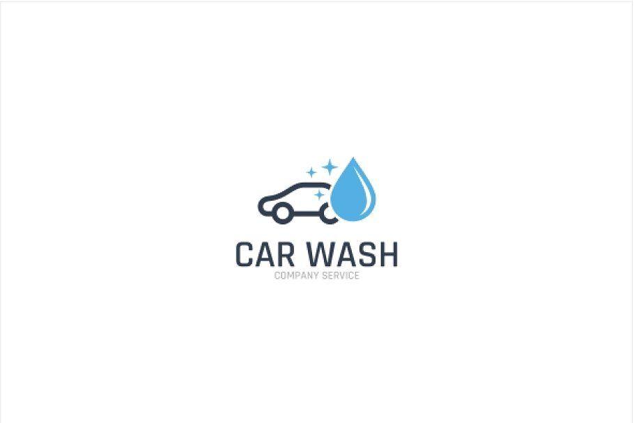 Wash Logo - Car Wash Service Logo