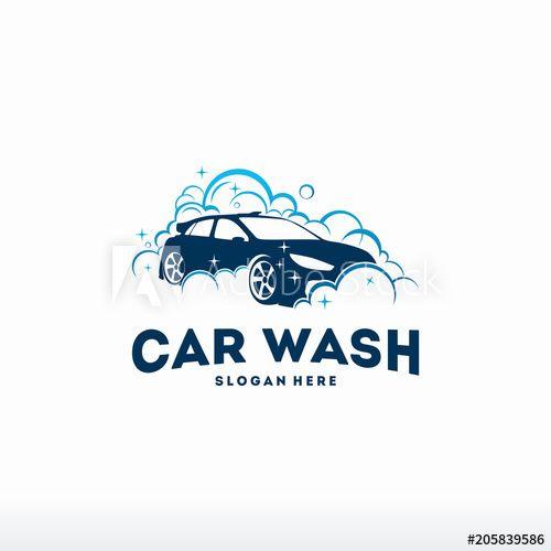 Wash Logo - Car Wash logo designs concept vector, Automotive Cleaning logo