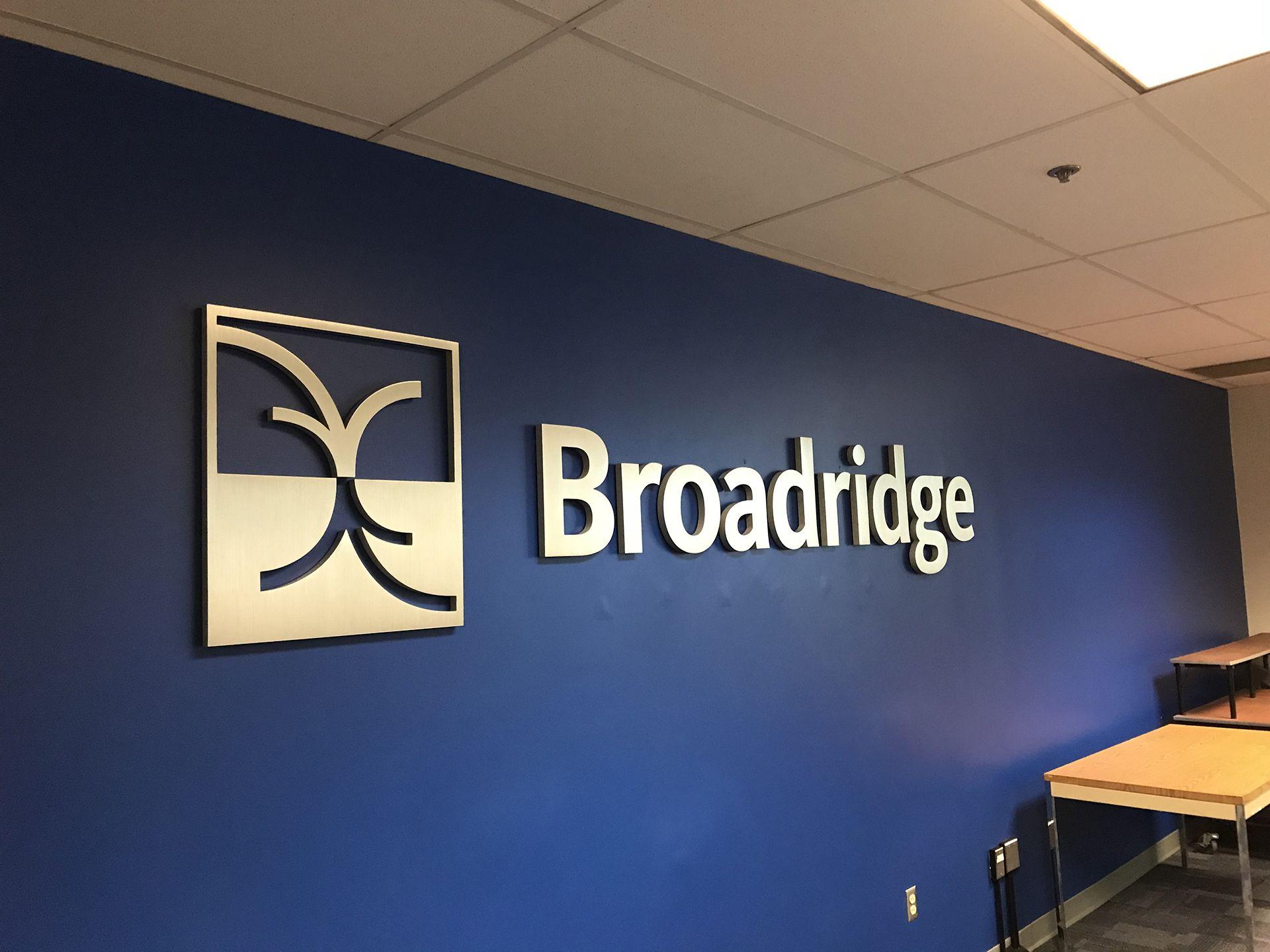 Broadridge Logo - Customer Spotlight: Broadridge Financial Force Signs & Graphics