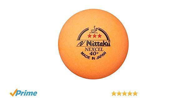 Nittaku Logo - NITTAKU 12 Balls NEXCEL (Made in Japan), Orange 3 Stars Table Tennis Ball