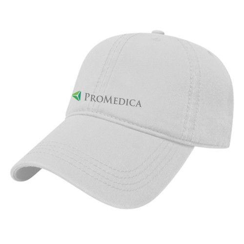 ProMedica Logo - White Chino Twill Cap (ProMedica Logo)