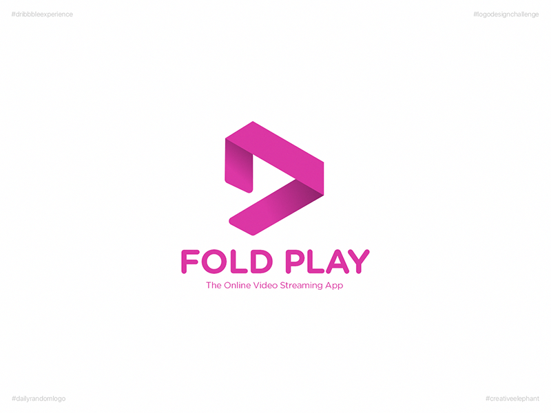 Daily Logo - Fold Play. Day 42 Logo of Daily Random Logo Challenge