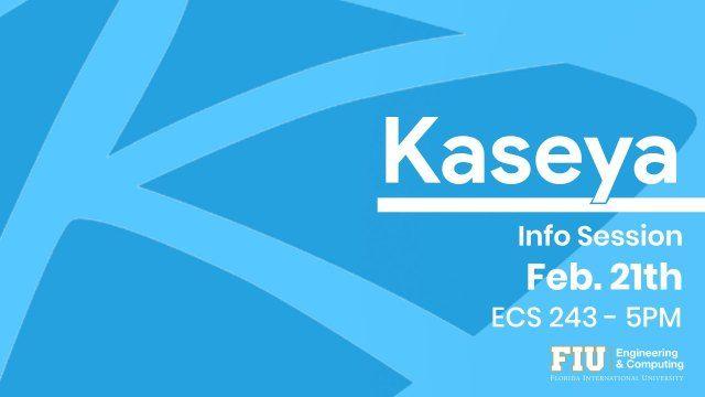 Kaseya Logo - Kaseya Information Session. School of Computing and Information