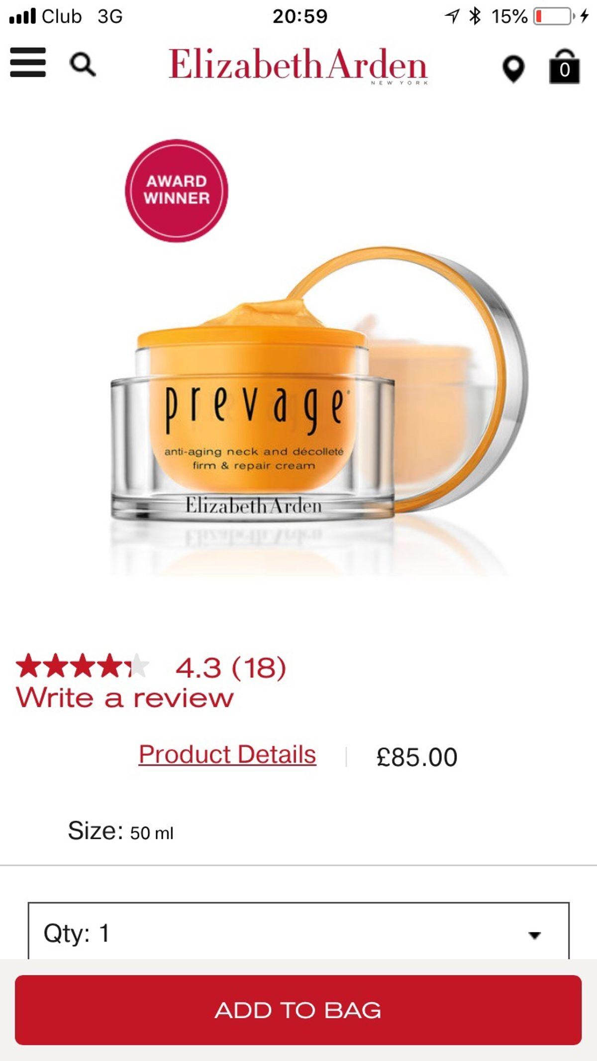 Prevage Logo - Prevage anti ageneck firm and repair cream