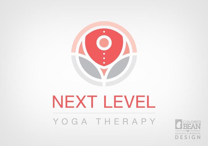 Level Logo - Next Level Yoga Logo Portfolio. Colored Bean Productions, LLC