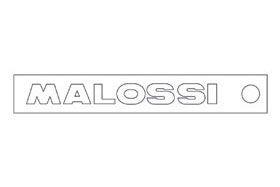 Malossi Logo - White Malossi Logo 7.5cm Sticker